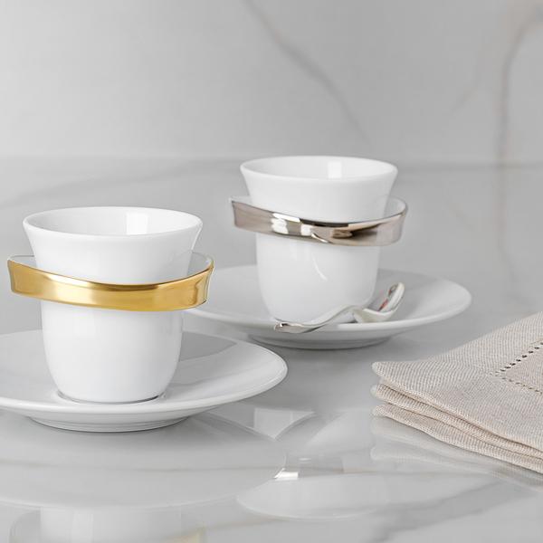 Bernardaud Anno espresso cups, set of 2
