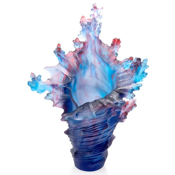 Daum Mer de Corail vase, h 47 cm