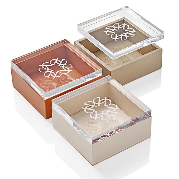 GioBagnara Elie Saab - Ecusson leather boxes with acrylic lid