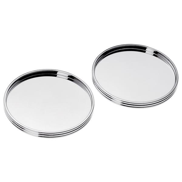 Christofle K+T glass coasters, set of 2