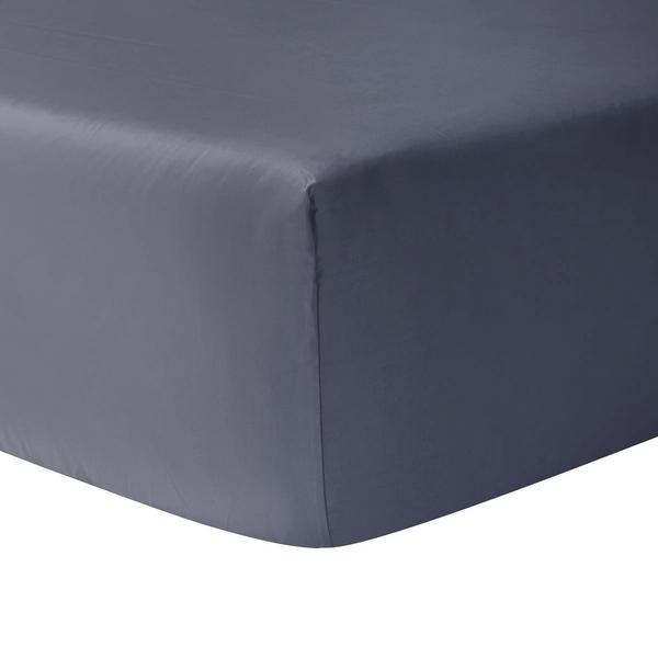 Christian Fischbacher Satin fitted sheets, anthracite