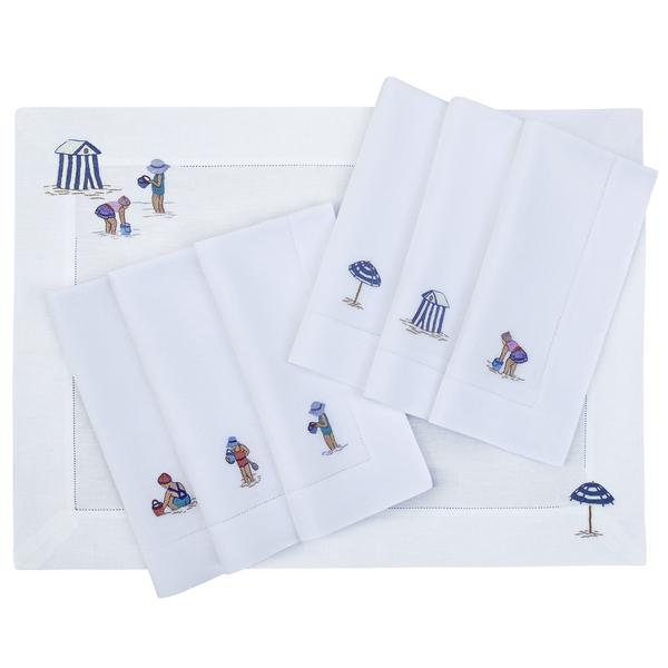 Eri Textiles Beach Life table linen