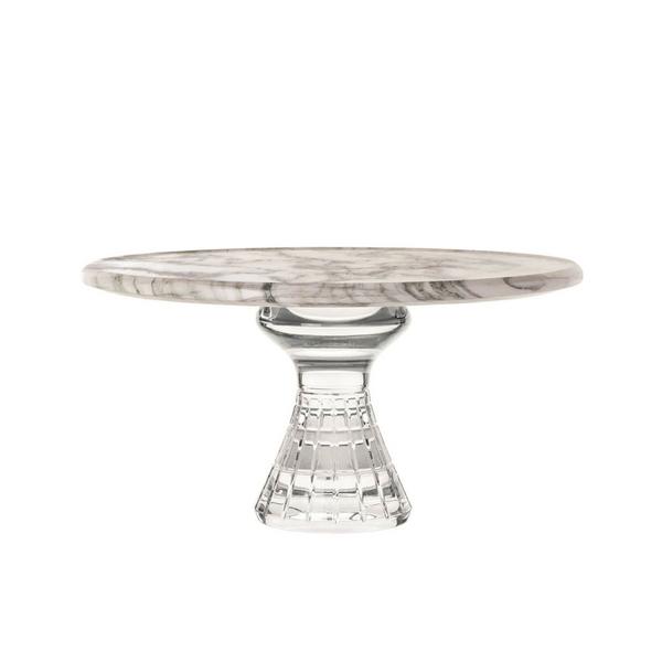 Saint-Louis Quadrille footed platter