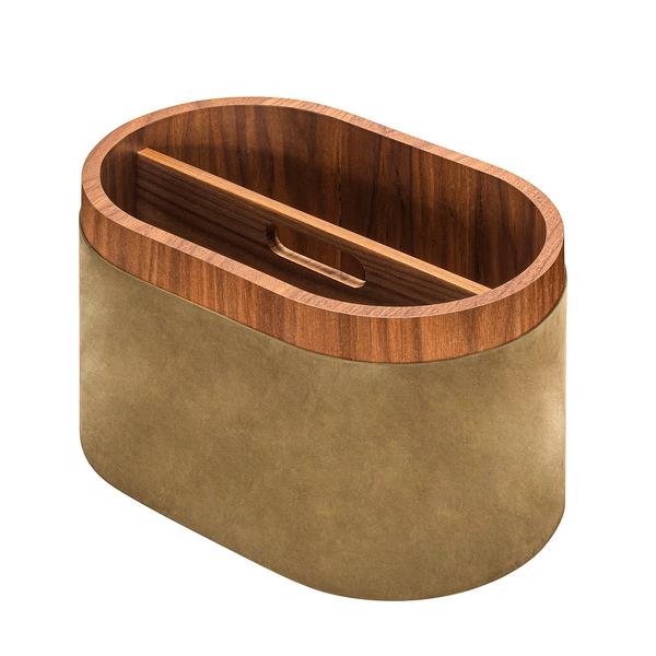 Riviere Dama magazine holder, khaki