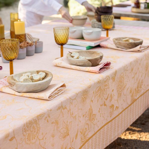 Le Jacquard Francais Tischwäsche Ete Indien, apricot