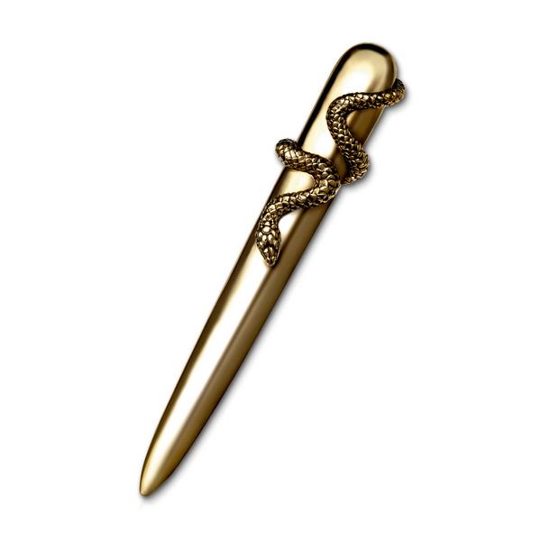 L'Objet Brieföffner Snake Gold