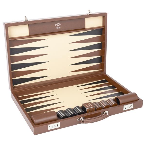 Geoffrey Parker Backgammon Contemporary, espresso