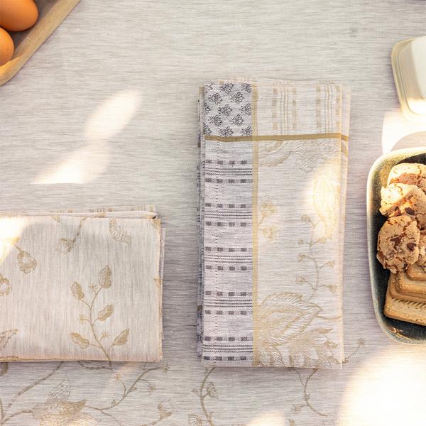 Le Jacquard Francais Ete Indien table linen, beige