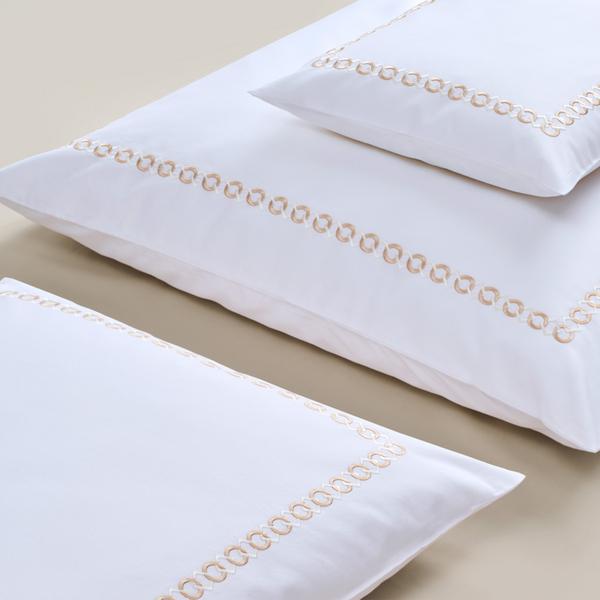 Christian Fischbacher Cadena bed linen, beige-gold