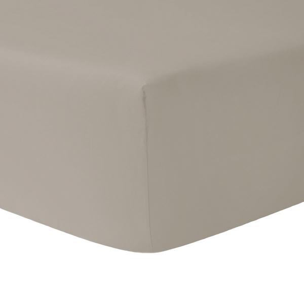 Christian Fischbacher Satin fitted sheets, pebble