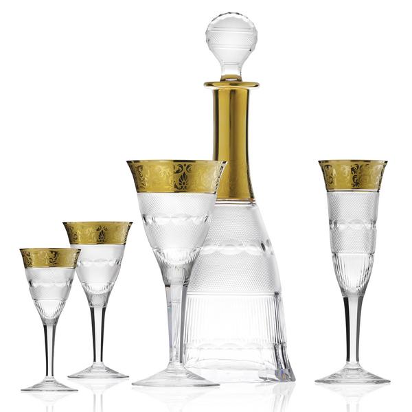 Moser Splendid Gold glasses