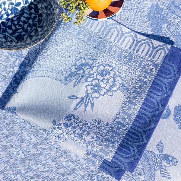 Le Jacquard Francais Tischwäsche Promenade Imperiale, blau