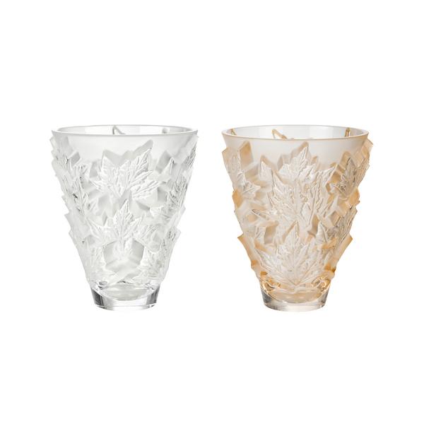 Lalique Champs-Elysées vases, h 18 cm