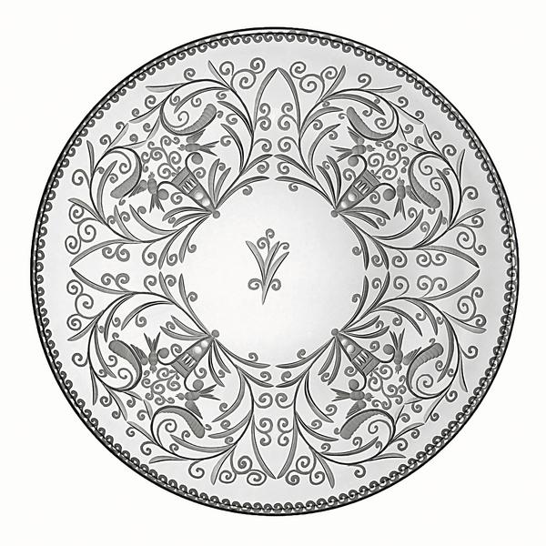 Artel Baroko crystal glass plates, clear