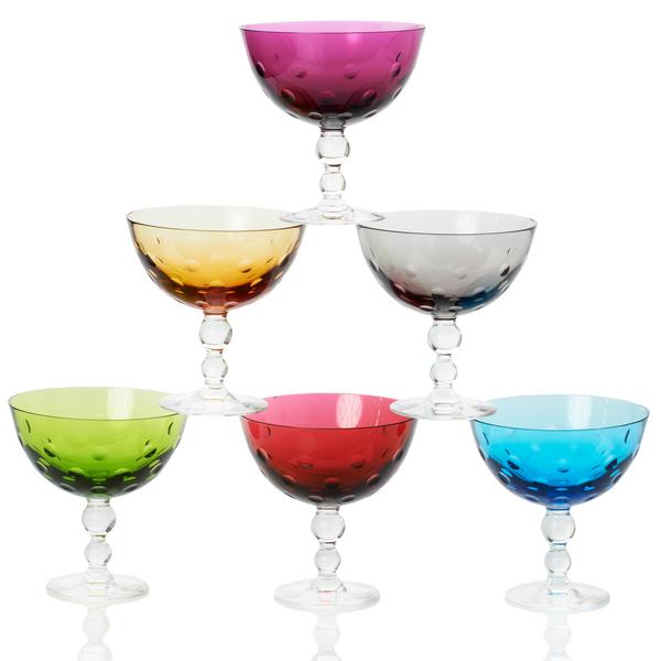 Saint-Louis Schälchen mit Fuß Bubbles