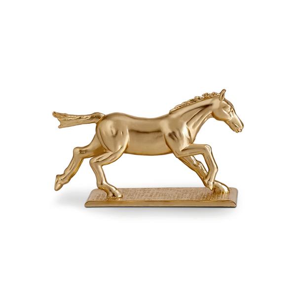 L'Objet Horse chopstick rests, set of 6, gold