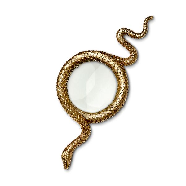 L'Objet Snake Gold magnifying glass