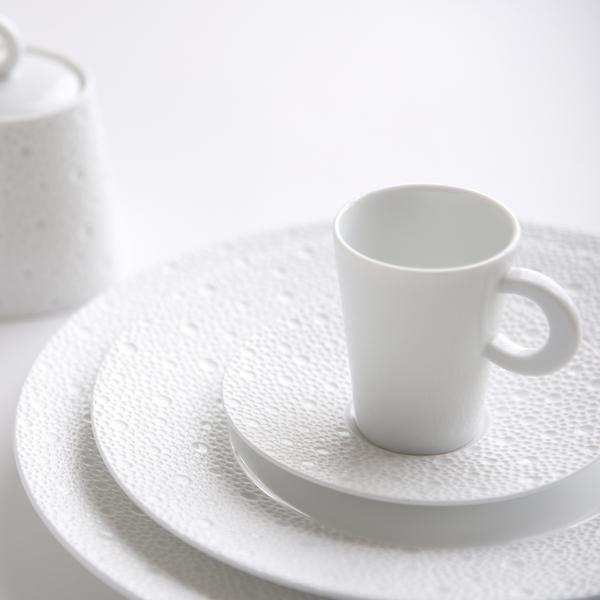 thumbnail image 2 of Bernardaud Ecume White Dinner Plate – 10 3/8" Porcelain, Made In France 2 of 6