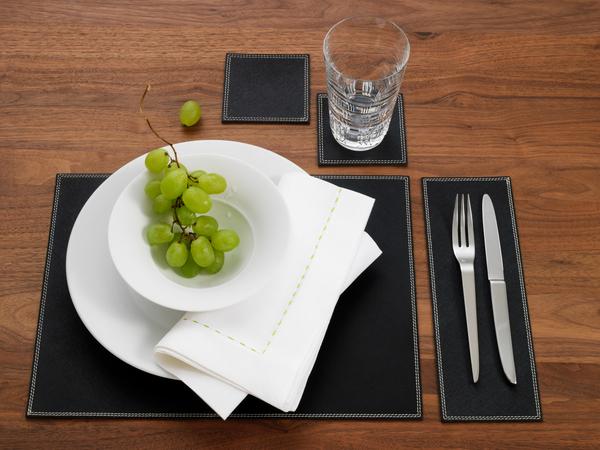 Uno & Duo leather place mats