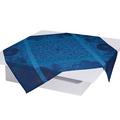Le Jacquard Francais Symphonie Baroque table cloth, blue, 120 x 120 cm