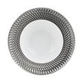 Bernardaud Twist Platinum deep plate with rim