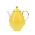 KPM Urbino Multicolore coffee pot, lemon yellow