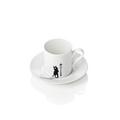 Augarten Wien People single espresso cup and saucer, couple under lantern