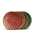 L'Objet Fortuny set of 4 cake plates, 4 colours