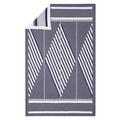 Le Jacquard Francais Bath Club bath sheet, blue/white
