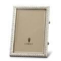 L'Objet Rectangular Pave picture frame, platinum, picture size 13 x 18 cm (5'' x 7'')