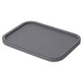 Giobagnara Polo stackable tray, rectangular, large, h 1.5 cm, graphite