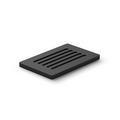 Decor Walther Mikado soap tray, black matt