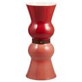 Gien Vase Siam, H 44 cm, terracotta-rubis