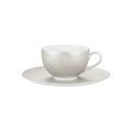 Raynaud Minéral Irisé Pearl Grey tea cup and saucer