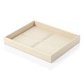 Riviere Stitches leather vide-poche, rectangular, ivory