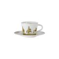 Bernardaud Versailles Enchanté single espresso cup and saucer
