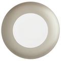 J.L Coquet Hémisphère Grey Metallic flat round platter, large