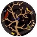 Bernardaud Aux Oiseaux presentation plate, black