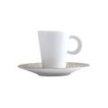 Bernardaud Ecume Mordoré single espresso cup and saucer