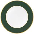Augarten Wien Colors of Augarten presentation plate, forest green mat with gold rim