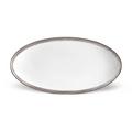L'Objet Corde Platinum oval platter, small