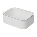Giobagnara Polo stackable tray, rectangular, large, h 8 cm, white