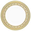 Haviland Tiara Weiß/Gold Platte rund tief