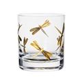 Artel Bugs Gilded double old fashioned tumbler, dragonfly