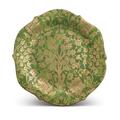 L'Objet Fortuny round platter, green