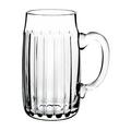 Theresienthal Joseph beer tankard, vertical olive cut