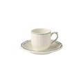 Gien Filets Celadon espresso cups and saucers, set of 2