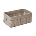 Rabitti 1969 Mondina storage basket, rectangular, small, mud
