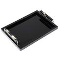 Arcahorn Isacco lacquered tray, black, large