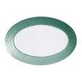 Raynaud Minéral Irisé Türkis Platte oval, klein